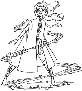coloriage Reine Des Neiges 2 et dessin a imprimer