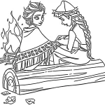 coloriage Reine Des Neiges 2 gratuit pour enfants