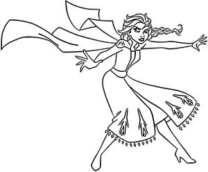 coloriage Reine Des Neiges 2 et dessin a imprimer