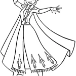 coloriage Reine Des Neiges 2 et decoupage
