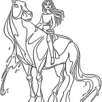 coloriage Reine Des Neiges 2 pour enfant de 8 ans