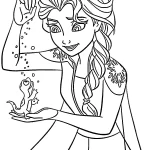 coloriage Reine Des Neiges 2 a colorier en ligne