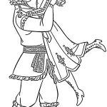 coloriage Reine Des Neiges 2 à imprimer pour enfant de 6 ans