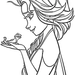 coloriage Reine Des Neiges 2 pour enfant de 7 ans