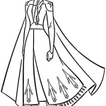 coloriage Reine Des Neiges 2 pour enfant de 7 ans