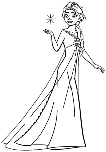 coloriage Reine Des Neiges 2 en ligne pour enfant