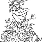 coloriage Reine Des Neiges 2 à imprimer pour enfant de 8 ans