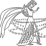 coloriage Reine Des Neiges 2 à imprimer pour enfant de 7 ans