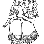 coloriage Reine Des Neiges 2 gratuit