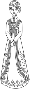 coloriage Reine Des Neiges 2 en ligne pour enfant