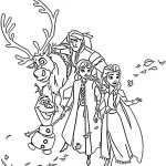 coloriage Reine Des Neiges 2 à imprimer pour enfant de 9 ans