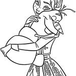coloriage Reine Des Neiges 2 a dessiner en ligne