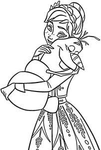 coloriage Reine Des Neiges 2 a dessiner en ligne