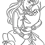 coloriage Reine Des Neiges 2 à imprimer pour enfant de 9 ans