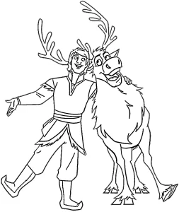 coloriage Reine Des Neiges 2 a dessiner en ligne