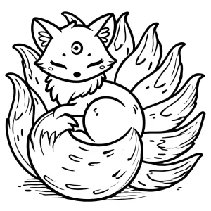 coloriage Renard pour enfant