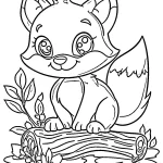 coloriage Renard pour enfant à imprimer