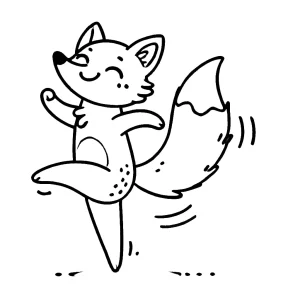coloriage Renard a telecharger