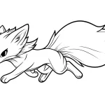 coloriage Renard pour enfant de 5 ans