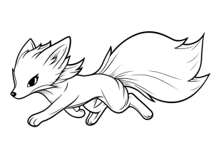 coloriage Renard pour enfant de 5 ans