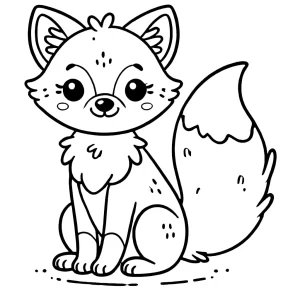 coloriage Renard pour enfant de 10 ans