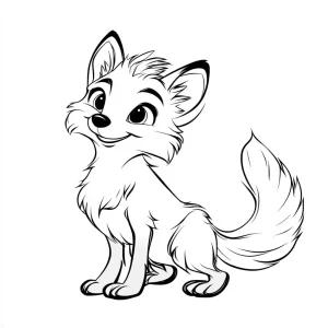 coloriage Renard a dessiner en ligne