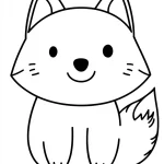 coloriage Renard pour enfant de 7 ans