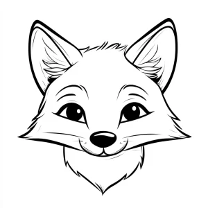 image de coloriage Renard pour enfant