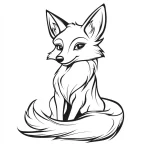 coloriage Renard a telecharger