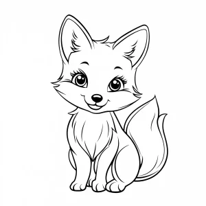 coloriage Renard pour enfant de 10 ans