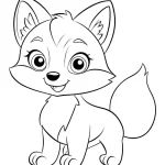 imprimer coloriage Renard gratuit