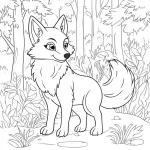 coloriage Renard pour enfant gratuit