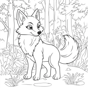 coloriage Renard pour enfant gratuit