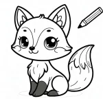 imprimer coloriage Renard gratuit