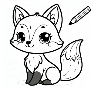 imprimer coloriage Renard gratuit