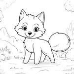 coloriage Renard pour enfants
