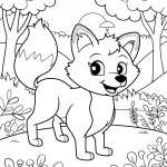 coloriage Renard à imprimer pdf gratuit