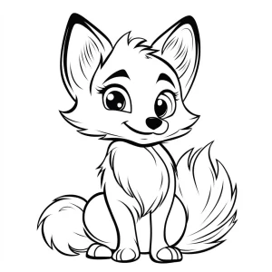 coloriage Renard a dessiner et imprimer