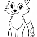 coloriage Renard de pour enfants