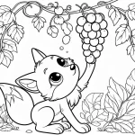 coloriage Renard de pour enfants