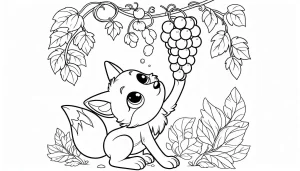 coloriage Renard de pour enfants