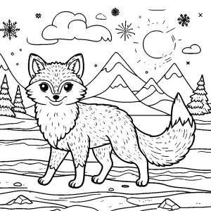 coloriage Renard à imprimer