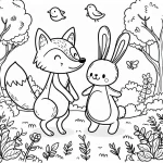 coloriage Renard à imprimer gratuit