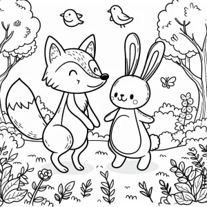 coloriage Renard à imprimer gratuit