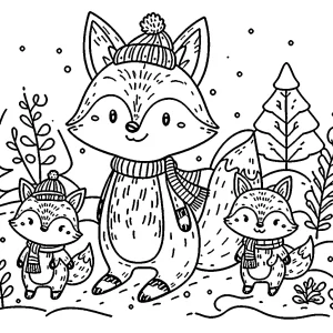 coloriage Renard à imprimer pdf gratuit