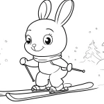 coloriage Ski en ligne