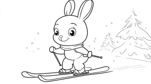 coloriage Ski en ligne