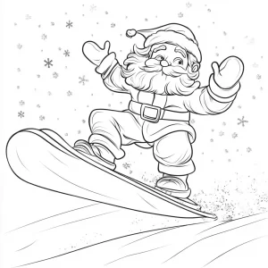 coloriage Ski et dessin a imprimer