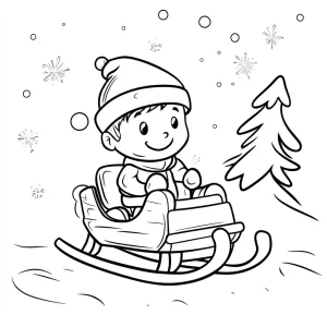 coloriage Ski a imprimer gratuitement