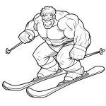 coloriage Ski en ligne
